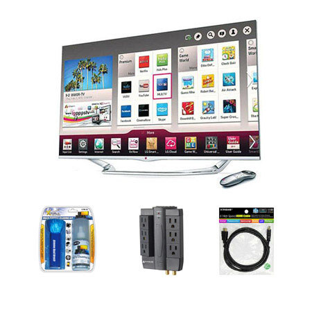 LG 55LA7400 55" 1080p, 240Hz, Dual Core, 3D, EDGE LED + TV - Bundle "A"