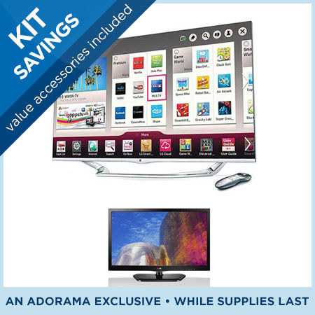 LG 55LA7400 55"Cinema 3D Smart TV Bundle, w/LG 26LN4500 26" Class Edge LED TV
