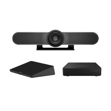 Logitech MeetUp 4K Conference Camera w/Mini PC, Controller for Small Teams Room
