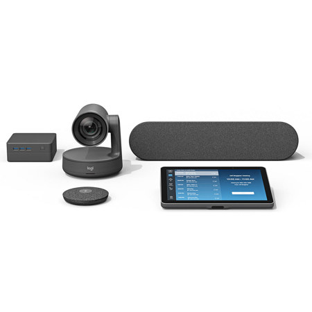 Logitech Rally 4K UHD Conference Camera System with ASUS NUC Mini PC and 10.1" TAP Touch Controller for Medium Microsoft Teams Meeting Room