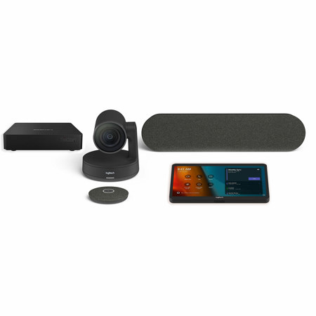 Logitech Rally 4K UHD Conference Camera System with Lenovo ThinkSmart Mini PC and 10.1" TAP Touch Controller for Medium Microsoft Teams Meeting Room