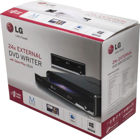 LG Electronics GE24NU40 Super Multi External 24x USB 2.0 DVD Rewriter