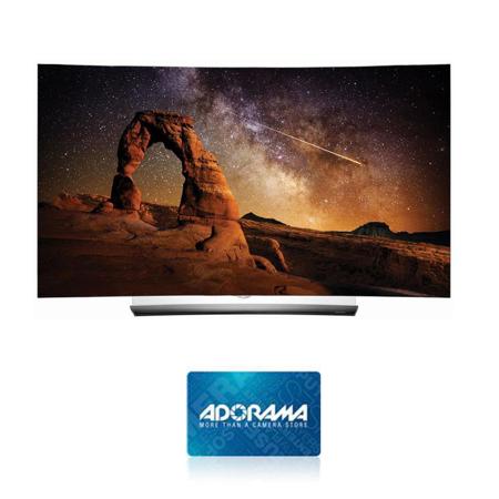 LG Electronics OLED55C6 55" Class 4K UHD Curved OLED 3D TV W/$300 Gift Card