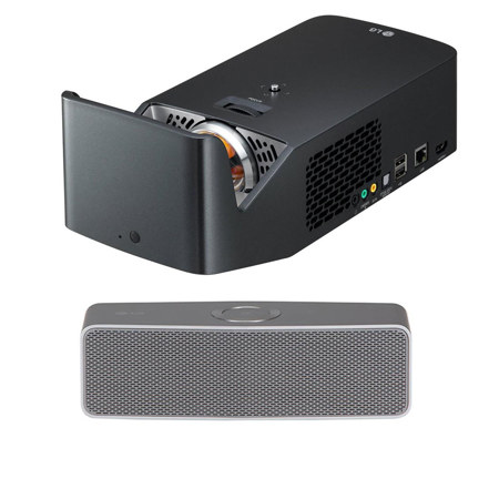 LG Elec. PF1000U Ul Short Throw LED Home Theater Projector W/LG P7 Music Speaker