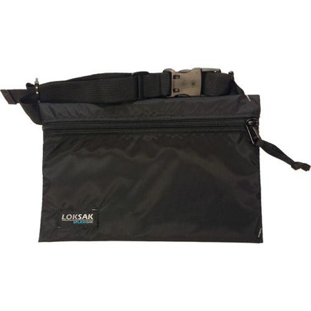 LokSak SPLASHSAK Tern Bag with Waist Strap w/2 Waterproof aLOKSAK Bags, Black