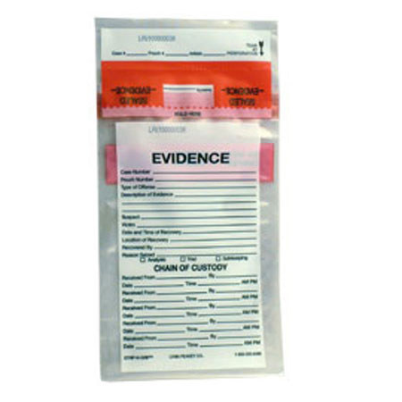 Lynn Peavey Strip-N-Grip Numbered Evidence 9x12" Pouch, 100 Pack