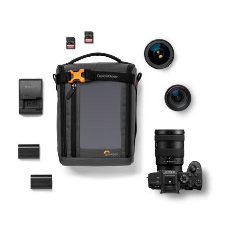 GearUp Creator Box Medium II, Mirrorless And DSLR Camera Bag Camera Case With Quickdoor Access Made With Recycled Fabric Orange Padded Interior~p79612460 - View #8