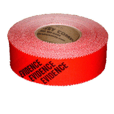Lynn Peavey Lynn Peavy Double Roll Zipr-Weld Evidence Tape, Red w/White Stripe