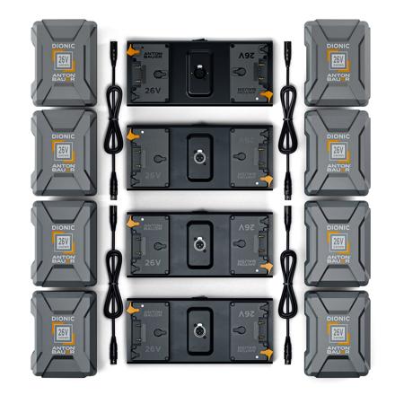 Litepanels 8x 26V 240Wh Gold-Mount Plus Battery Set for Dual Array Light Kit