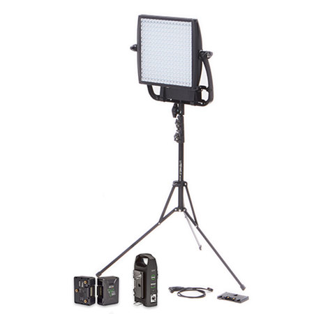 Litepanels Astra 3x Bi-Color Gold-Mount Kit, Panel, Titon90 Battery, VM2 Charger