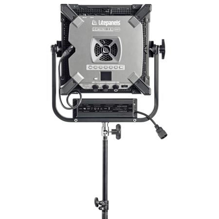 Litepanels Gemini 1x1 Soft RGBWW LED Panel, Pole Operated Yoke & US Power Cable