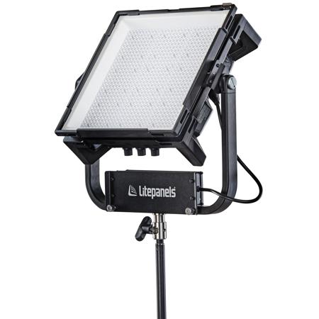 Litepanels Gemini 1x1 200W Hard RGBWW LED Panel with Standard Yoke and Bare Ends Power Cable