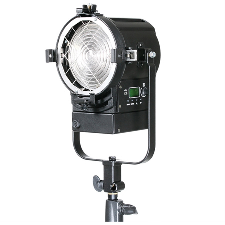 Litepanels Studio X2 60W Daylight LED Fresnel Light, Pole Operated Yoke