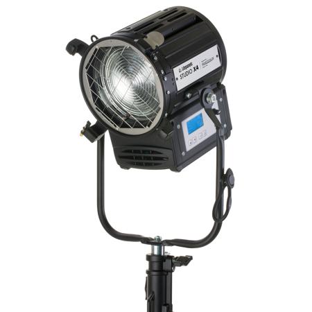 Litepanels Studio X4 150W Tungsten LED Fresnel Light, Pole Operated Yoke