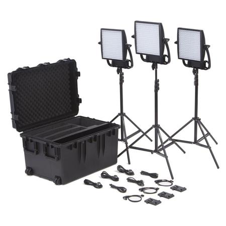 Litepanels Astra 1x1 EP Bi-Color LED Traveler Trio V-Mount Kit