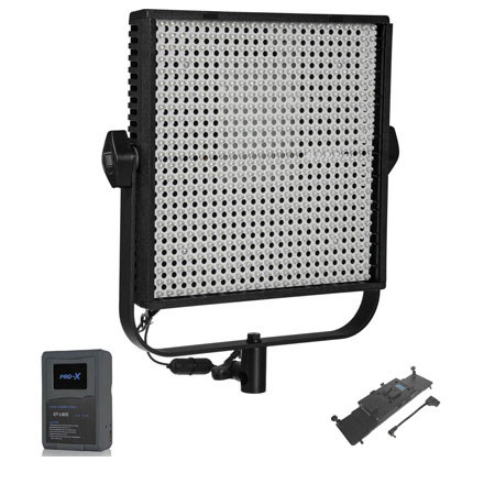 Litepanels 1x1 LS Bi-Color DL to Tungsten LED Light Panel With V MT And Battery