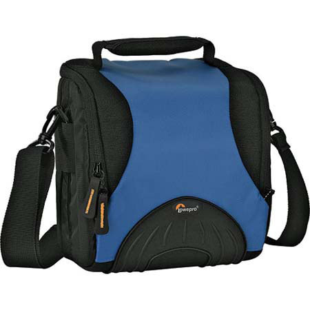 Lowepro Apex 140 All Weather Shoulder Bag for Compact Digital Cameras or Digital SLRs, Single Compartment Design, Arctic Blue/Black