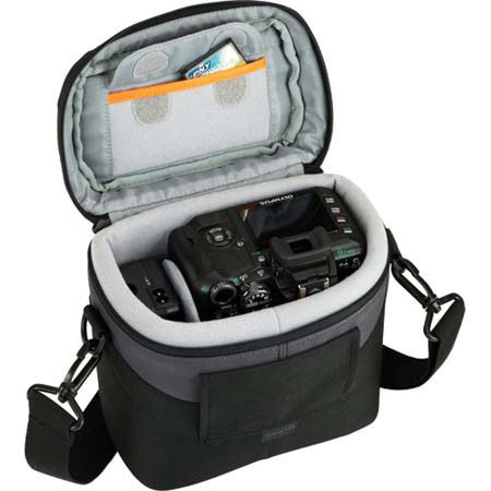 Lowepro Cirrus 110 DSLR Case, 360° Swivel Clips, Black