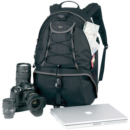 Lowepro CompuRover AW Digital Photo Backpack, Black