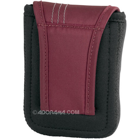 Lowepro Dublin 30 Camera Pouch, Black /Bordeaux Red