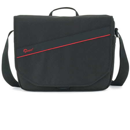 Lowepro Event Messenger 250 Shoulder Bag, Black/Red