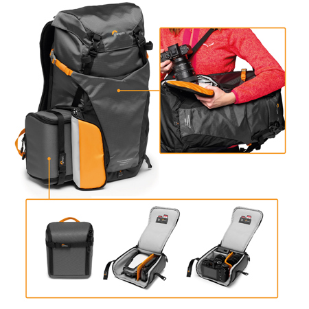 Lowepro PhotoSport BP 24L AW III Backpack - Gray/Black SKU#1620698