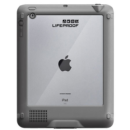 LifeProof Nuud Case for Apple iPad 3, White/Gray