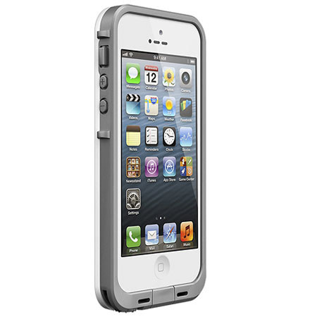 LifeProof Fre Case for iPhone 5, White/Gray
