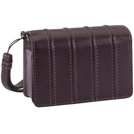 Lowepro Luxe Premium Leather Pouch for Cameras Eggplant