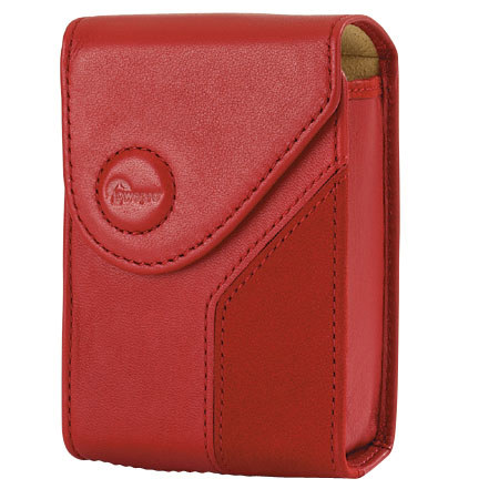 Lowepro Napoli 20 Camera Pouch, Nappa Leather, Red