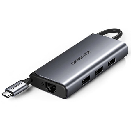 UGREEN USB C Hub Type-C to 3-Port USB 3.0 Dock with Gigabit Ethernet  Adapter EXT HUB