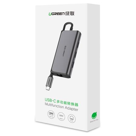Labpano USB C Hub Type-C to 3-Port USB 3.0 Dock with Gigabit Ethernet Adapter and Micro USB Power