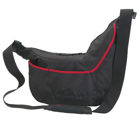 Lowepro Passport Sling II Camera Bag, Black/Red