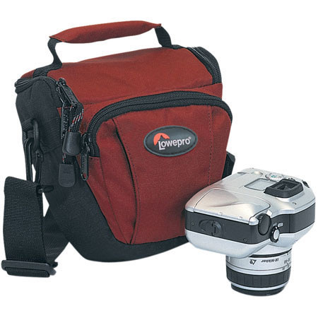 Lowepro Topload Zoom Mini, Holster Style Cam Case, Red