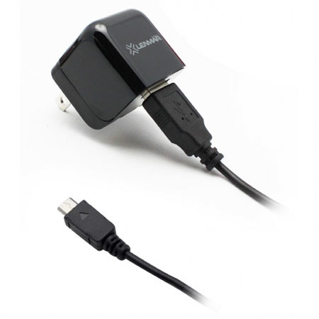 Lenmar Dual AC Wall Charger with Micro USB Cable, Black