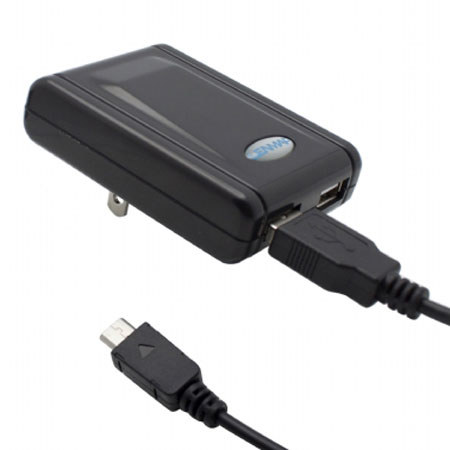 Lenmar ACMCROHT Dual AC Wall Charger, Black