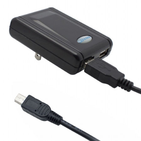 Lenmar ACMINI Dual AC Wall Charger and Cable, Black