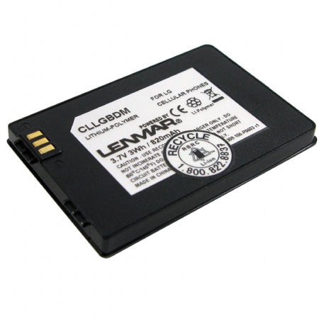 Lenmar CCGBDM Lithium-Ion 3.7v / 820mAh Battery, Fits LG Chocolate KE800, KG90n