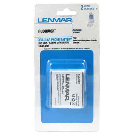 Lenmar CLA1450 Lithium-Ion 3.7v / 800mAh Battery Fits Audiovox CDM-1450