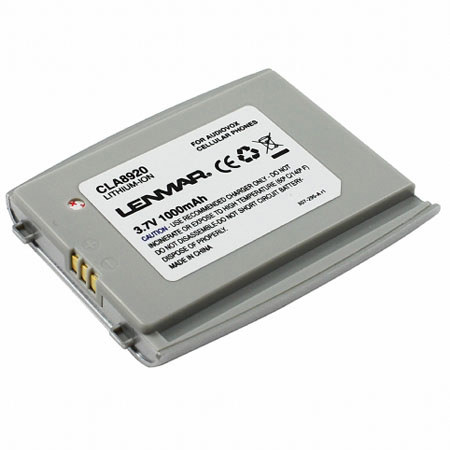 Lenmar No Memory Rechargeable Li-Ion Battery for Audiovox 8900, 8920, CDM8900, CDM8920 Cell Phones and Sprint PM-8920 Picture Phone, 1000 mAh