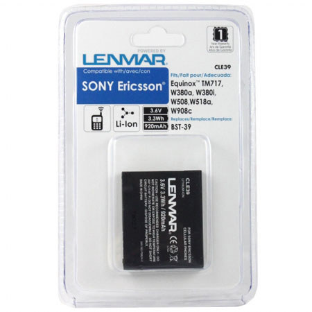 Lenmar Rechargeable NoMEM Li-Ion Battery 3.6V 920mAh