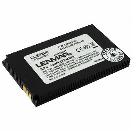 Lenmar No-Memory Lith-ion Rechargeable Cellular Phone Battery, 600mAh, for Sony Ericsson P800 & P900