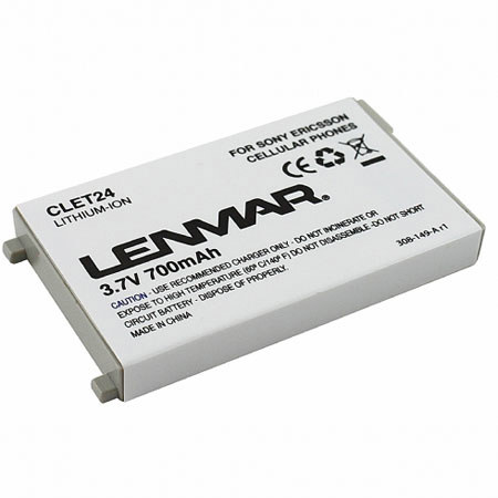 Lenmar Rechargeable No-Memory Lithium-Ion Battery for Sony Ericsson T200 Series, T202 Cellular Phone, 3.7V 700mAh