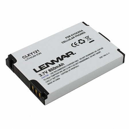 Lenmar No Memory Rechargeable Li-Ion Cellular Phone Battery 3.7 volts 850mAh, Replaces Kyocera TXBAT10121 for Kyocera KX21, K612, K612B, STROBE