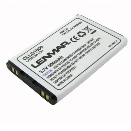 Lenmar No Memory Rechargeable Lithium-Ion Cellular Phone Battery, 900mAh, for the LG vx3300, vx6100, vx8100, vx8300