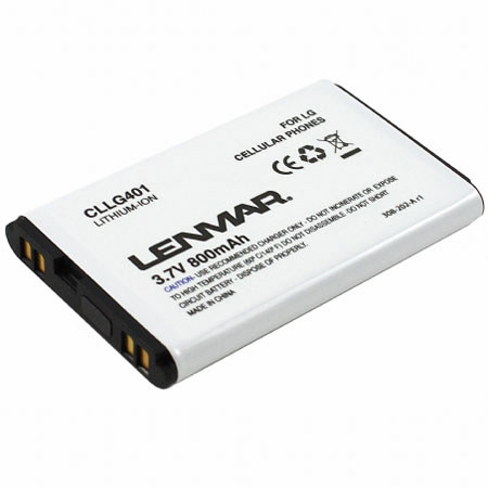 Lenmar No Memory Rechargeable Lithium-Ion Battery, 3.7v, 800mAh, Replaces LG SBPL0085401 for LG CU400 OEM cell phones