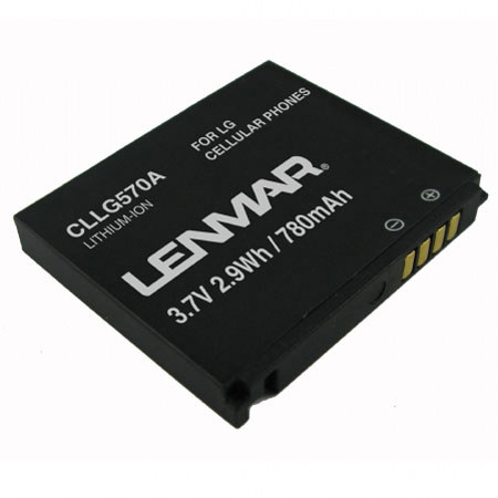 Lenmar CLLG570A Lithium-Ion 3.7v / 780mAh Battery, Fits LG Cookie KP500, KP501 Cell Phones