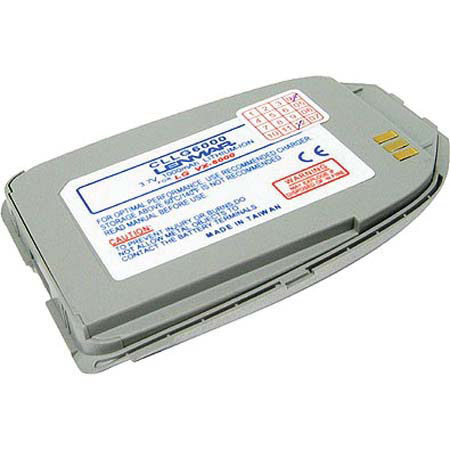 Lenmar No Memory Rechargeable Lithium-Ion Cellular Phone Battery, 1000mAh, for the LG VX-6000.