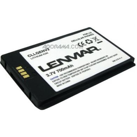 Lenmar No Memory Rechargeable Lithium-Ion Battery, 3.7v, 700mAh, Replaces LG LGIP-4701A, SPPL0085707, for LG LGLP-AHKM, SBPP0025701