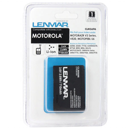 Lenmar NoMEM Motorola Razr V3 Rechargeable Battery